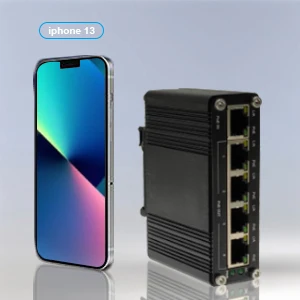 PoE Extender 1 Port 802.3at PoE+ to 4 Port 802.3af/at Din Rail Industrial Gigabit Power Ethernet Extender Repeater Outdoor