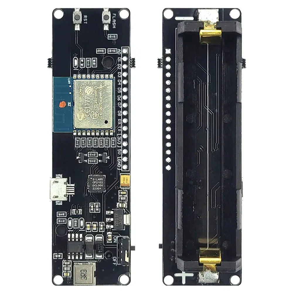 Development Board ESP8266 WIFI Module D1 MINI with 18650 Battery Holder Box Kit ESP-WROOM-02 CP2102 USB Micro