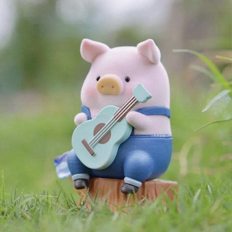 Canned Pig Lulu The Piggy Farm Box Chicken Farmer Folk Singer Figure Kawaii Toy Birthday Gift Desk Decor  Model