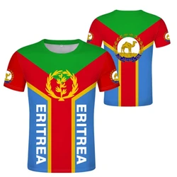 Eritrea Flag Printed Men's T Shirt Daily Casual Oversized Tees Fashion Short Sleeve Gym Tops Oversized T-shirts Men Clothing