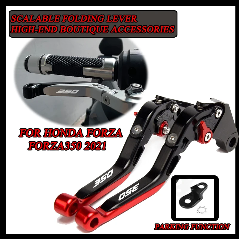 For HONDA FORZA 125 250 300 350 FORZA350 2020-2021 Motorcycle Adjustable Folding Extendable Brake Clutch Levers With parking 