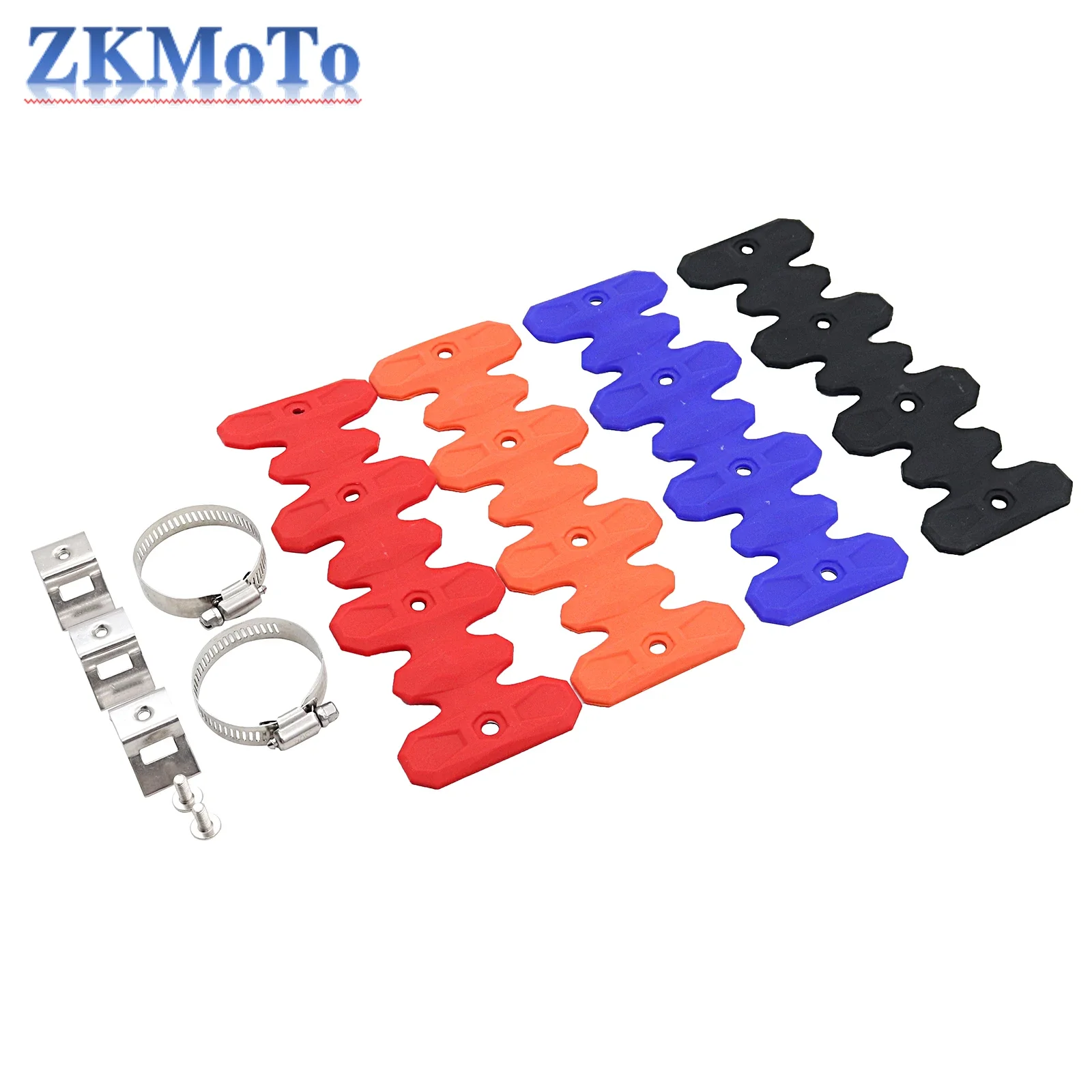 Motorcycle 220mm 400mm Exhaust Head Pipe Muffler Heat Shield Cover Guard For Beta RR 350 390 430 480 4T KTM EXCF SXF SMR 250 350