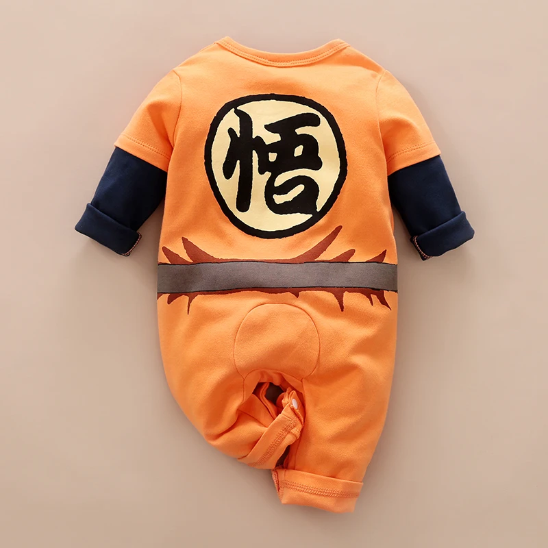 Spring And Autumn Neonatal Costume Role Play Anime Style Cool Cotton Comfortable Soft Girl Boy Long Sleeved Baby Bodysuit