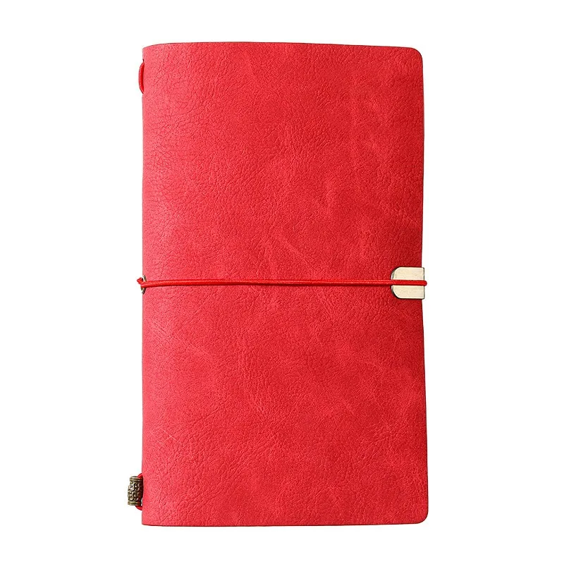 

2025customized. a6 portable notebook travel journal dairy leather cover standard rope tie style notebook