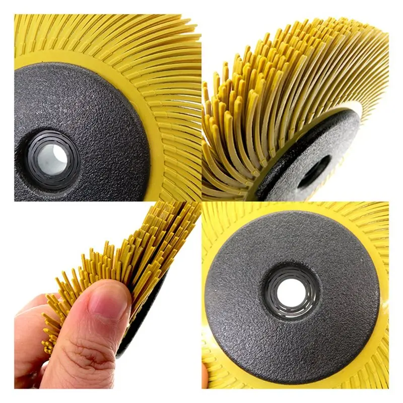 SOFT-Nylon Abrasive Wheel Grinding Wheel Brush Long Lifespan Rust & Paint Removal For Metal Stainless Steel For Wood Rust