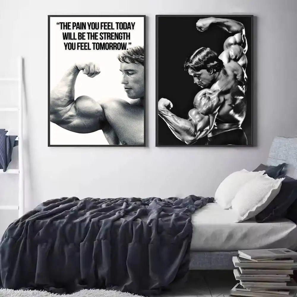 A-Arnold S-Schwarzenegger Poster HD Quality Wall Art Retro Posters For Home Room Wall Decor Self Adhesive