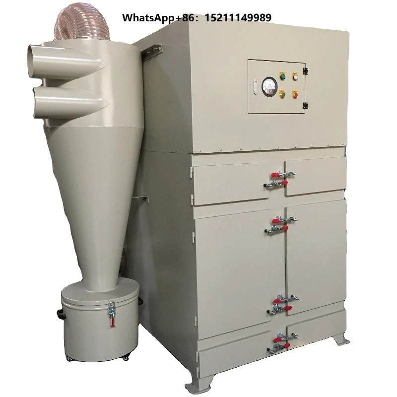 Powerful Auto Air Pulse Jet Cleaning New Condition Wood Dust Collector with Air Cartridge Filter for Dust Collection