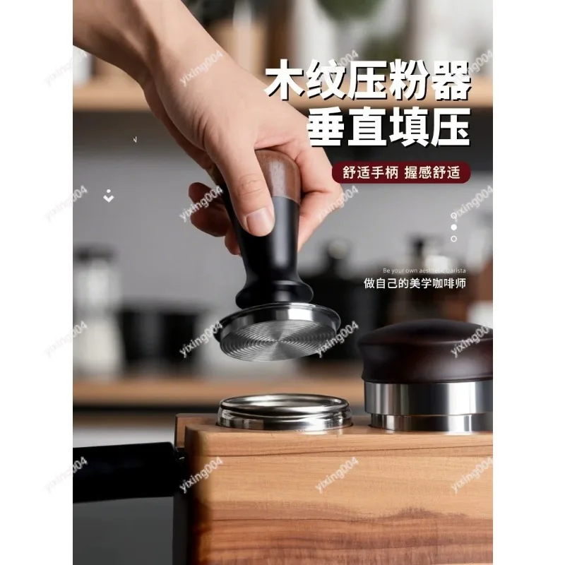 

51/53/58mm Walnut Wood Espresso Tamper Constant Pressure Coffee Tool
