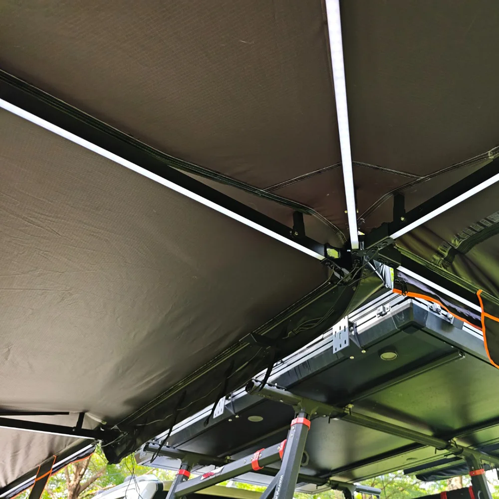 Aluminum Alloy Hinged Hardtop Waterproof Tailbox Canopy No Drill Installation Locking 2-Year Warranty-Factory Brand for Sports