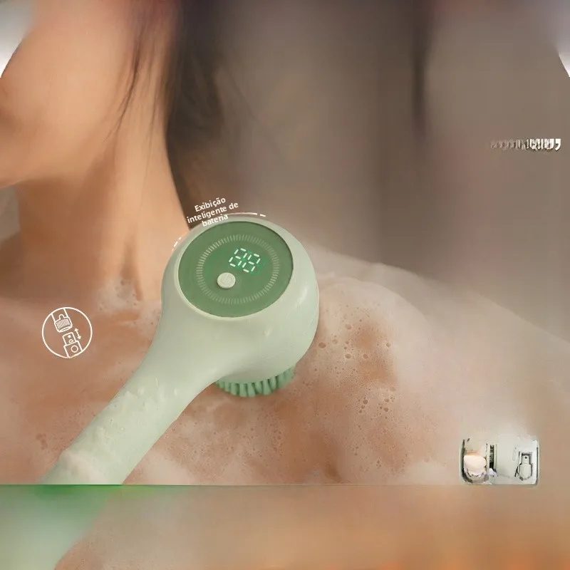 long-handle-bath-brush-soft-bristle-back-scrubber-automatic-bathing-tool-lazy-person's-bathing-essential