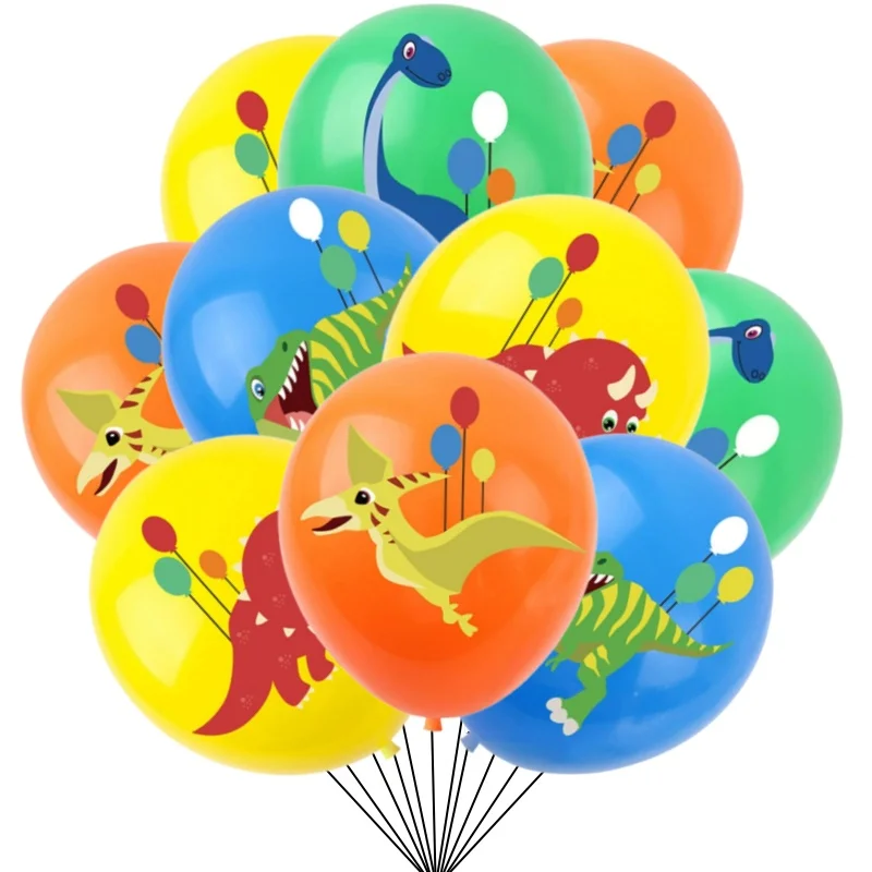 10/30 stücke 12 Zoll Dinosaurier Latex Ballon Set Dschungel Wildes Tier Kind Geburtstag Partei Liefert Dinosaurier Thema Party ballons Dekoration – Detail 2