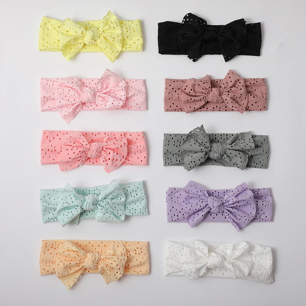 Baby Girl Headband Newborn Bow Hair Band Headwear Soft Elasticity Head Band Bowknot Turban For Kids Headwrap Accessories