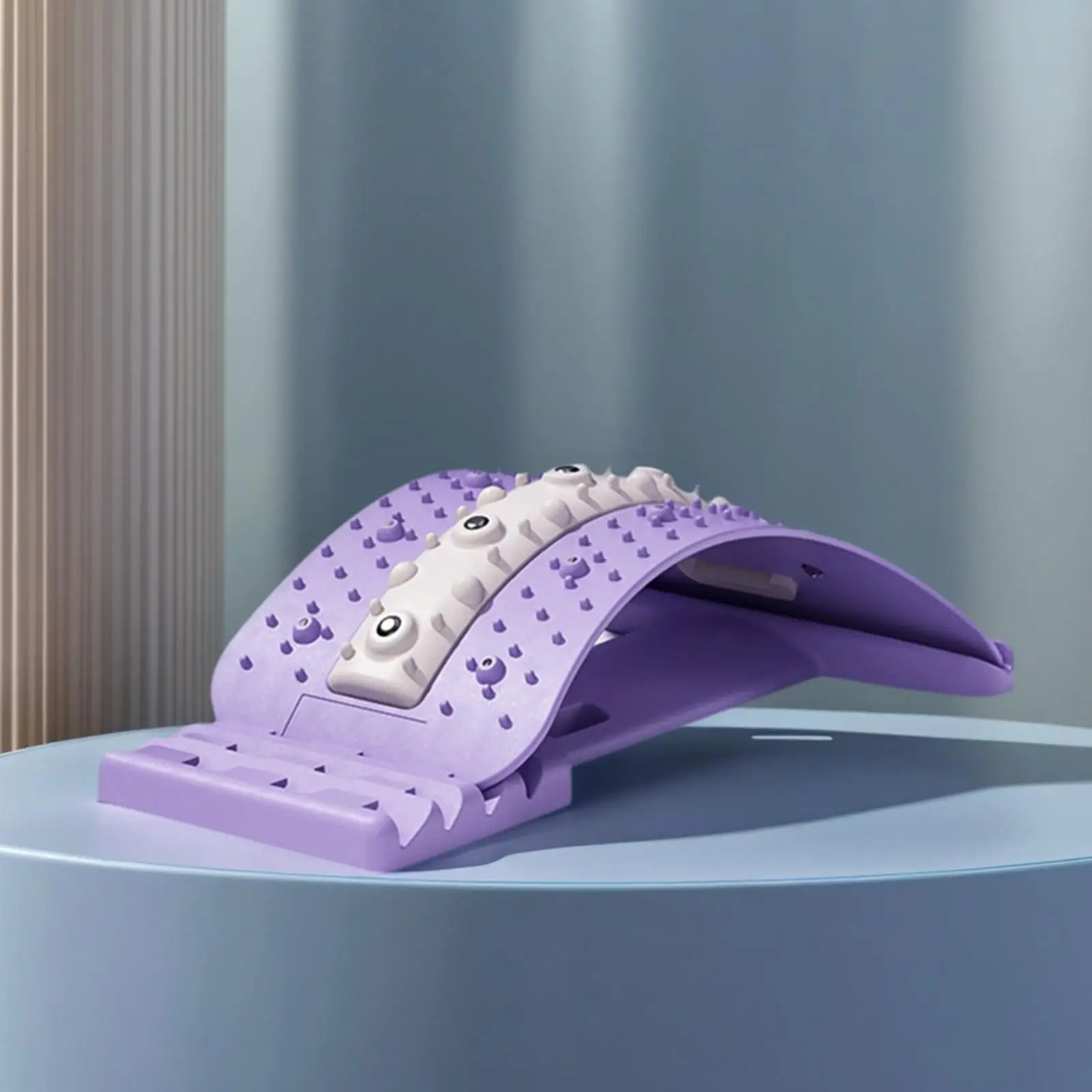 

Lumbar Back Stretcher 4 Level Adjustable Lumbar Cracker Spine Stretcher Board For Women Men Adults Athletes Beginners