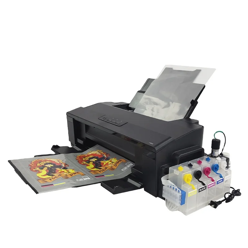 T-shirt LOGO Printing Machine A3+ A3 PET Film Transfer DTF Printer For  L1800