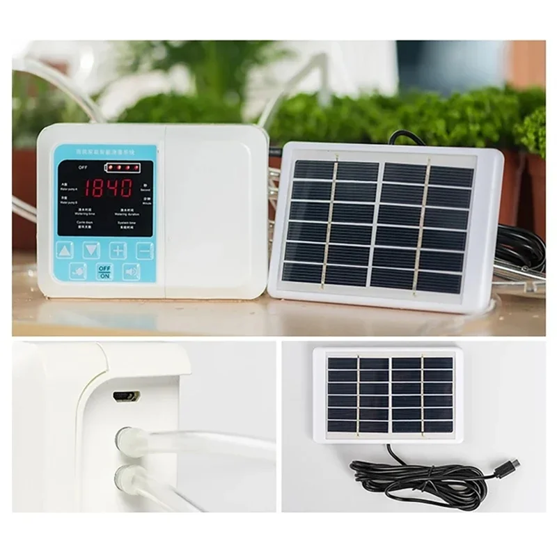 

Fresh Smart Plant Watering Device Automatic Dripper For Watering Garden Plants With Solar Charging , Smart Voice Function