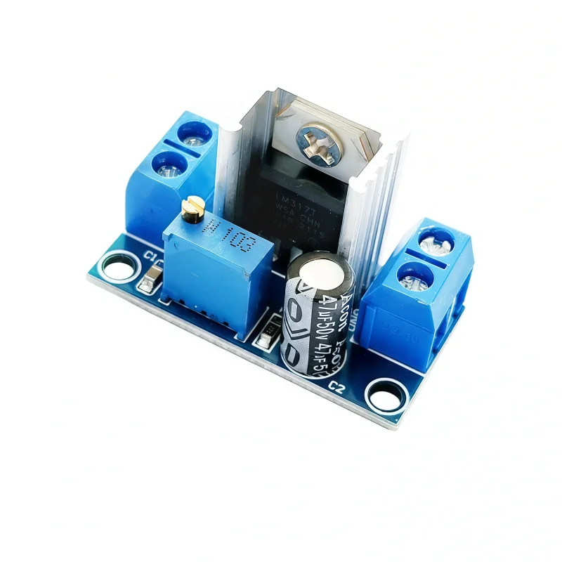 LM317 adjustable voltage regulator power board, DC-DC voltage reduction module, linear voltage regulator voltage reduction circu