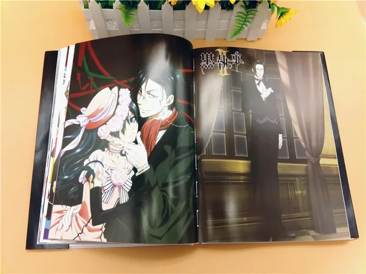 Kuroshitsuji Black Butler buku seni Anime warna-warni buku seni edisi terbatas Album gambar buku lukisan