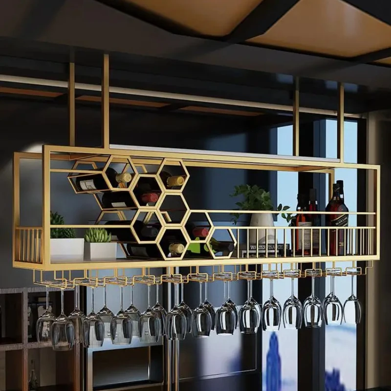 

Bar Cabinet Hanger Wine Rack Wine Restaurant Tall Storage Rack Hanging Wine Cabinet Storage Rack Meuble Vitrine Bar Furniture