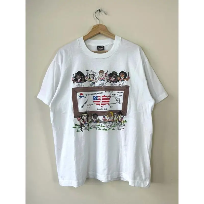 USA World Peace Love Together Graphic Art T-Shirt