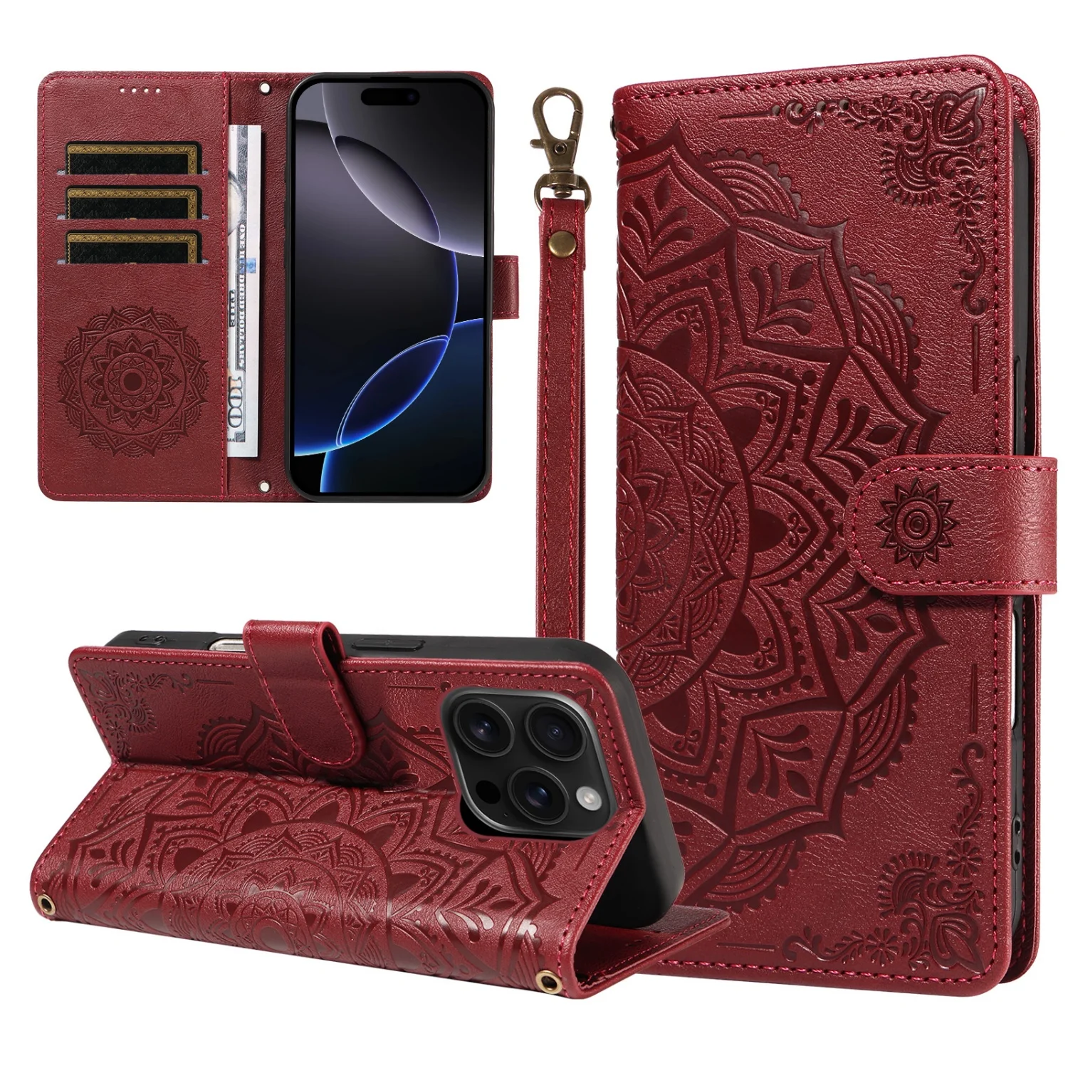 Luxury PU Leather Flip Case For Samsung Galaxy S7 Edge S8 S9 Plus S10 S20 FE S21 S22 S23 S24 S25 S26 Ultra Wallet Phone Cover