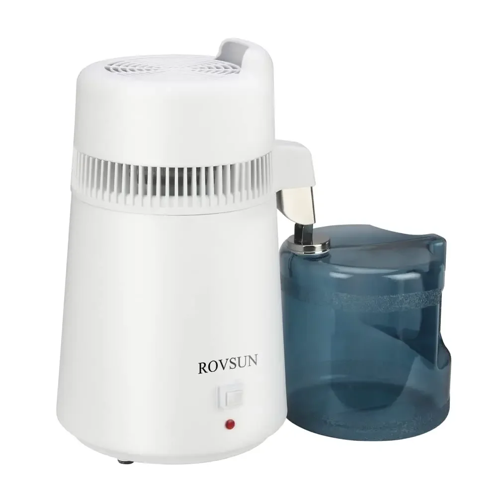 1.6 Gallon/6L Water Distiller w/BPA-Free Container & All Stainless Steel Interior for Home Use, 900W Countertop Distilled