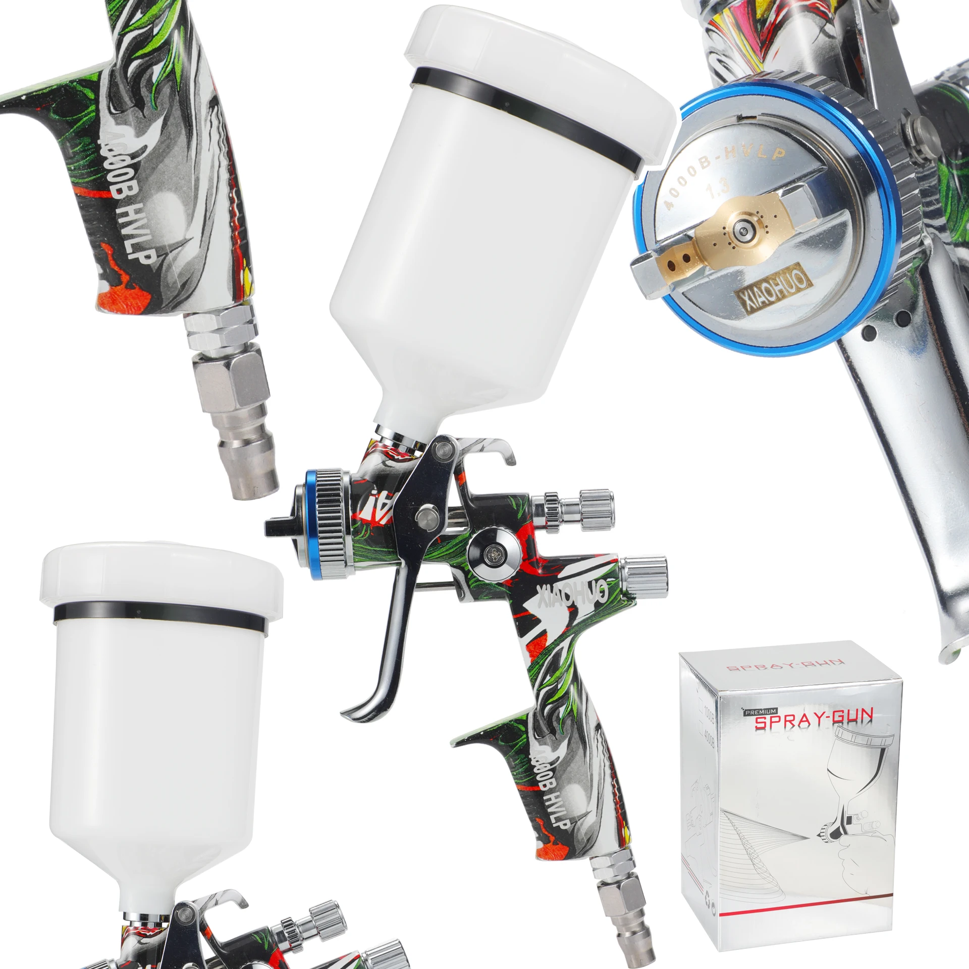 Professional Grade 4000Camouflage Automotive Paint Spray Gun High Atomization New Arrival Perfect Car Finishing OEM Gravity Feed