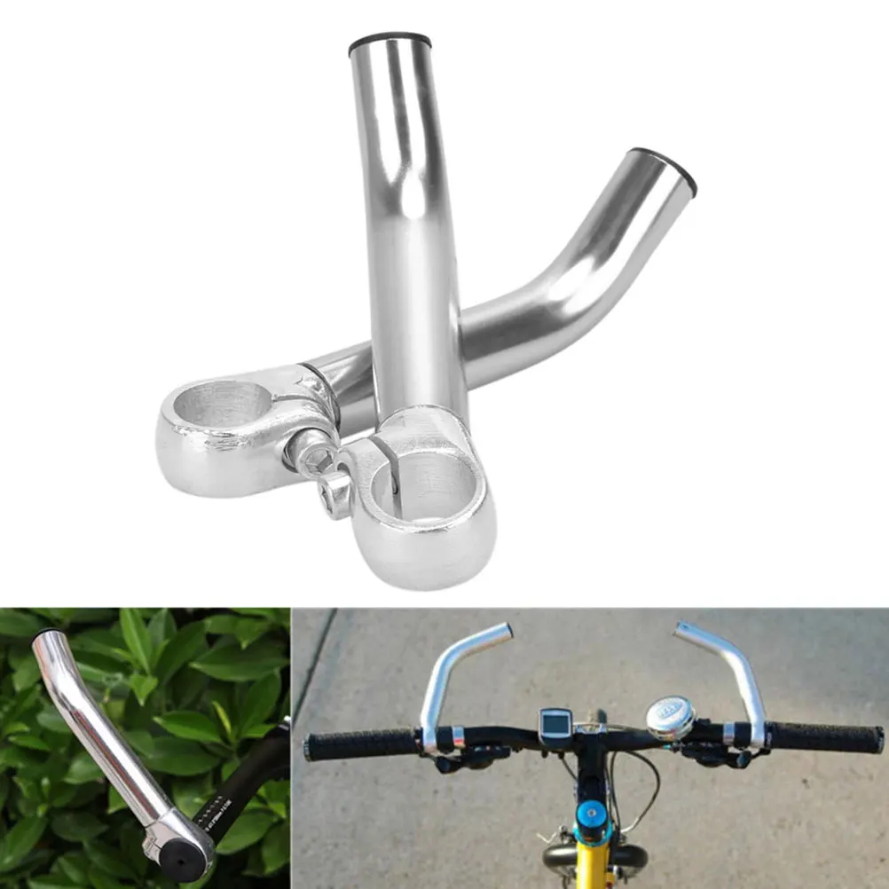

1 Pair Ergonomic Shofar Bike Grips Shockproof Aluminum Alloy Deputy Handlebars Cycling Nerve Relief Hand Pain Relief