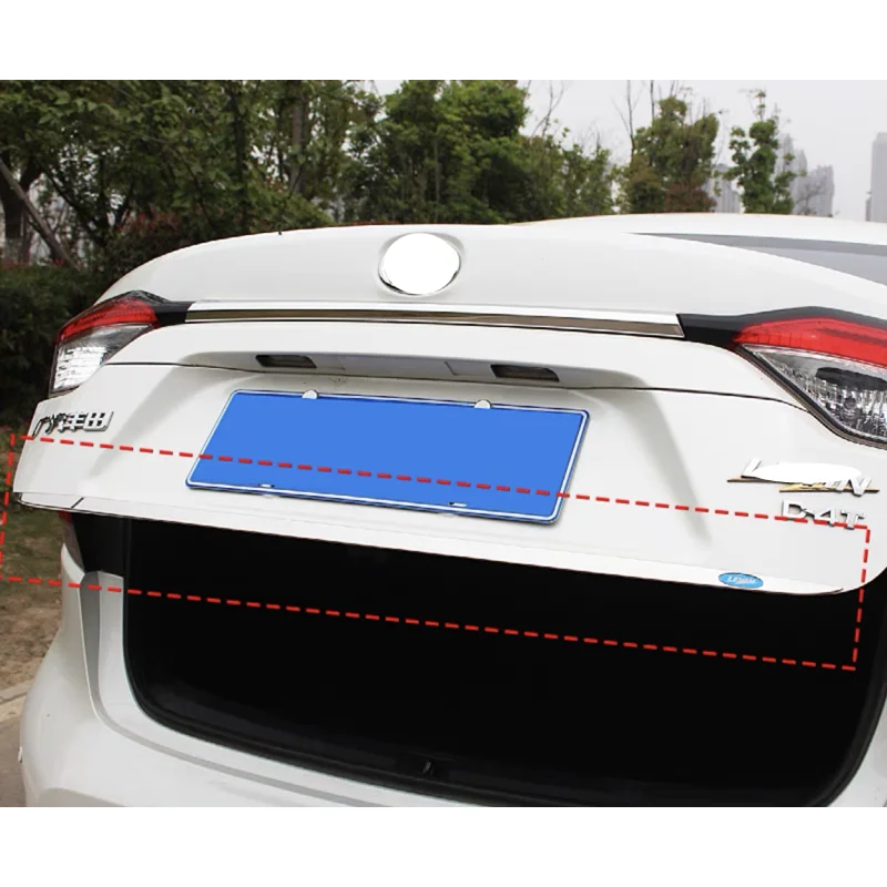 Auto Accessory For Toyota Corolla Levin Sedan 2019 2020 2021 Rear Tail Trunk Lid & Upper Tailgate Overlay Strip Cover Trim