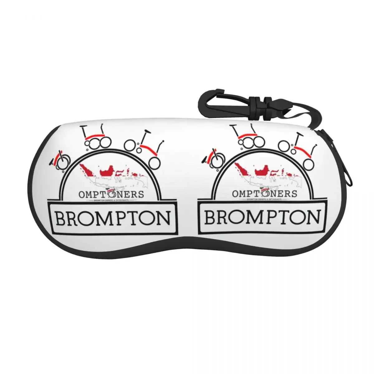 Bromptons Folding Bike Logo Shell Etui ochronne na okulary Śliczne etui na okulary przeciwsłoneczne Torba na okulary