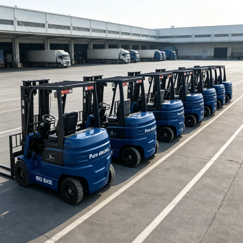 Customized Battery Powered Electric Forklift Compact Size For Warehouse Narrow Aisle Daily Operation And Stacking