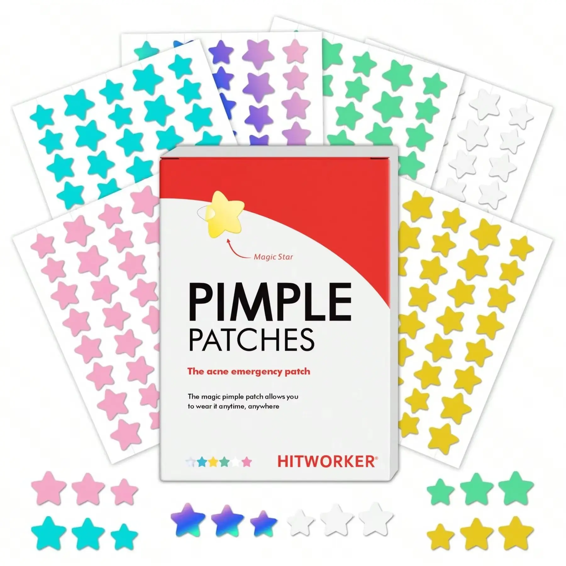 240 pieces/box of acne patches - waterproof, alcohol free, non irritating, gentle on the skin, suitable for all skin types