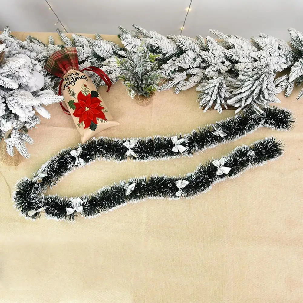 1PCS 2M Christmas Eve Decoration Bar Tops Ribbon Garland Christmas Tree Kitchen Ornaments Wedding Party Decoration Prop