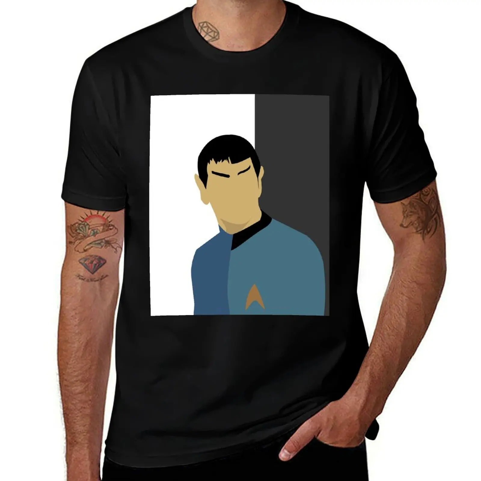 

Spock Torn T-Shirt t shirts for man slim fit graphic t shirts for man printed t shirts for man T-shirt