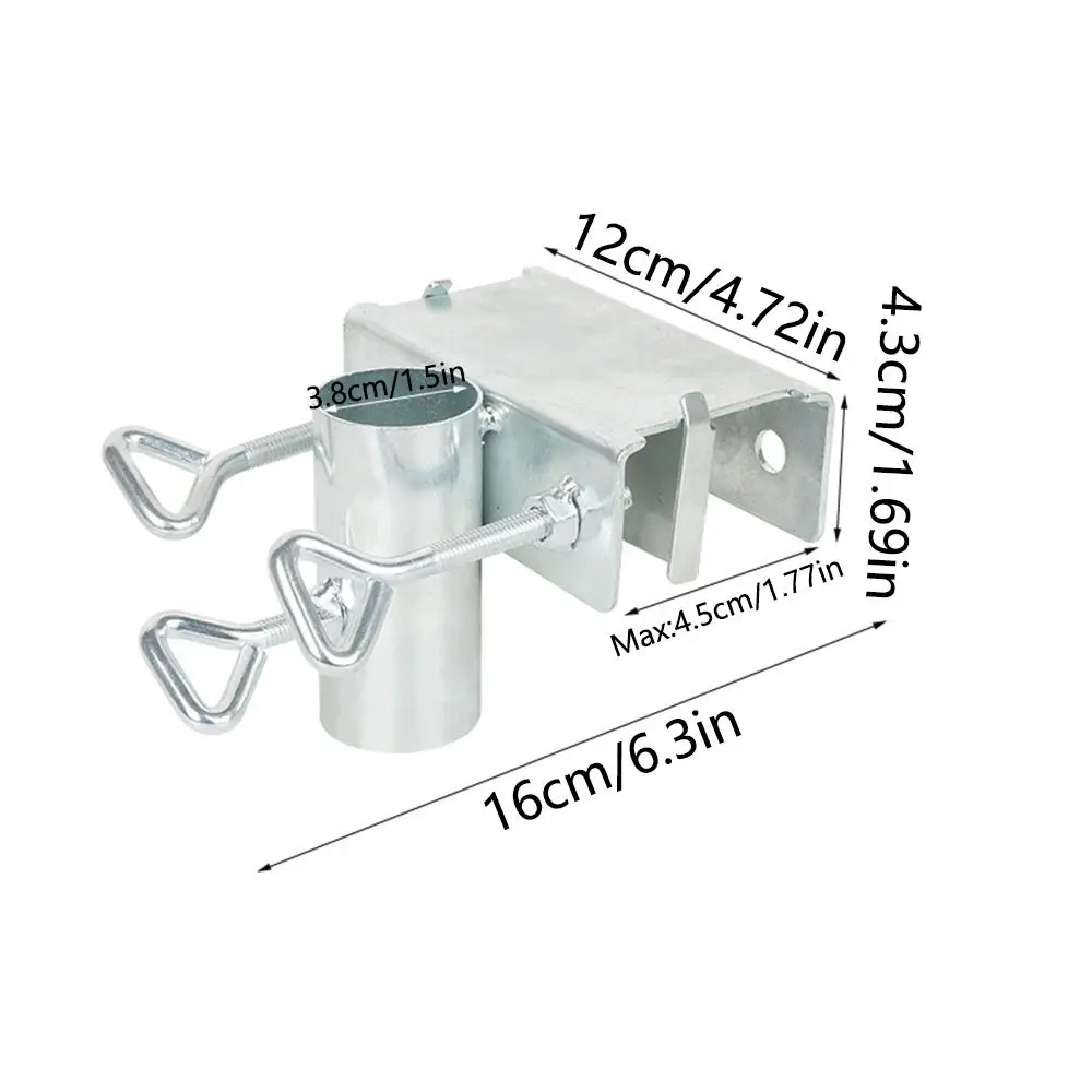 Soporte de abrazadera de paraguas ajustable, antioxidante, fácil de instalar, montaje de paraguas de cubierta, Clip de fijación de sombrilla estable a prueba de golpes para exteriores