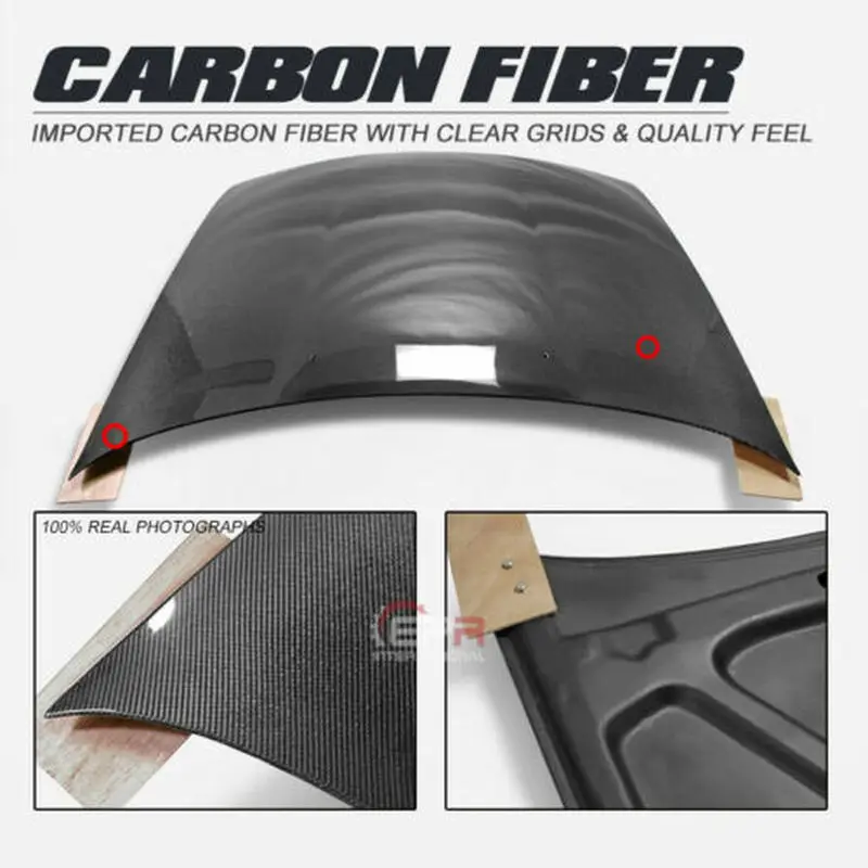 For Nissan R32 Skyline GTR OE Style Carbon Fiber Glossy Finished Front Hood Car accessories Exterior kit