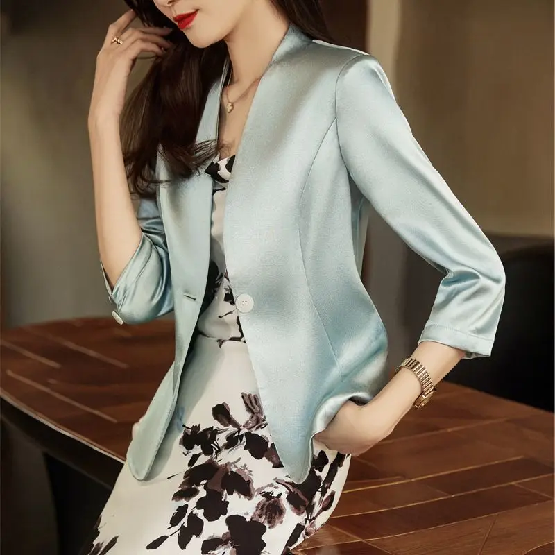 

Размер защиты, тонкий плюс боковой разрез, одна пуговица, базовый, новейший, с бисером, весна-лето, ретро кардиган с v-образным вырезом, отложной