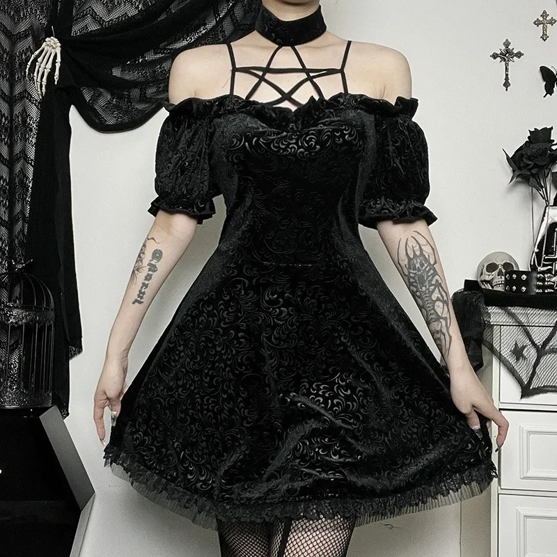 Sexy Gothic Sle Halloween Dr. Figurbetonter Rock Hexenkostüm für Frauen k Sexy Girl Kostüm Par Wear