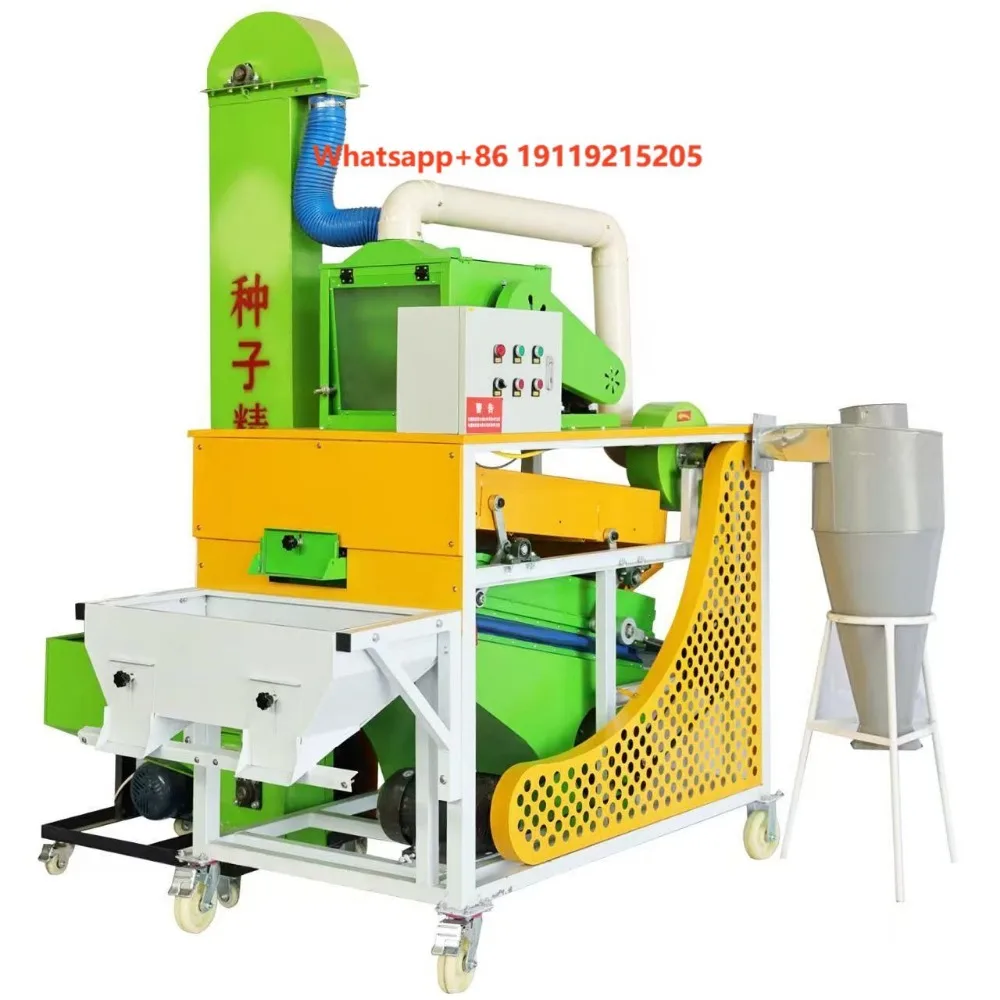Farm Machine Combine Seed Cleaning Machine Maize Wheat Gravity Separator Air Screen Seed Grain Cleaner Seed Separator