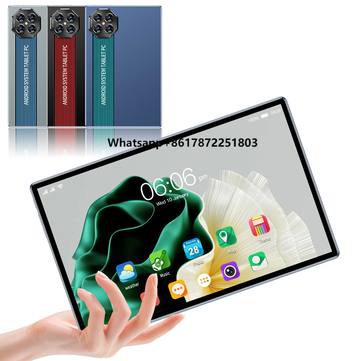 Konfigurasi Tinggi Multi Warna 10.1 Inci Tablet Anak Siswa Android 13 Kartu Ganda Octa Core 5G WIFI 16 + 1TB Tablet