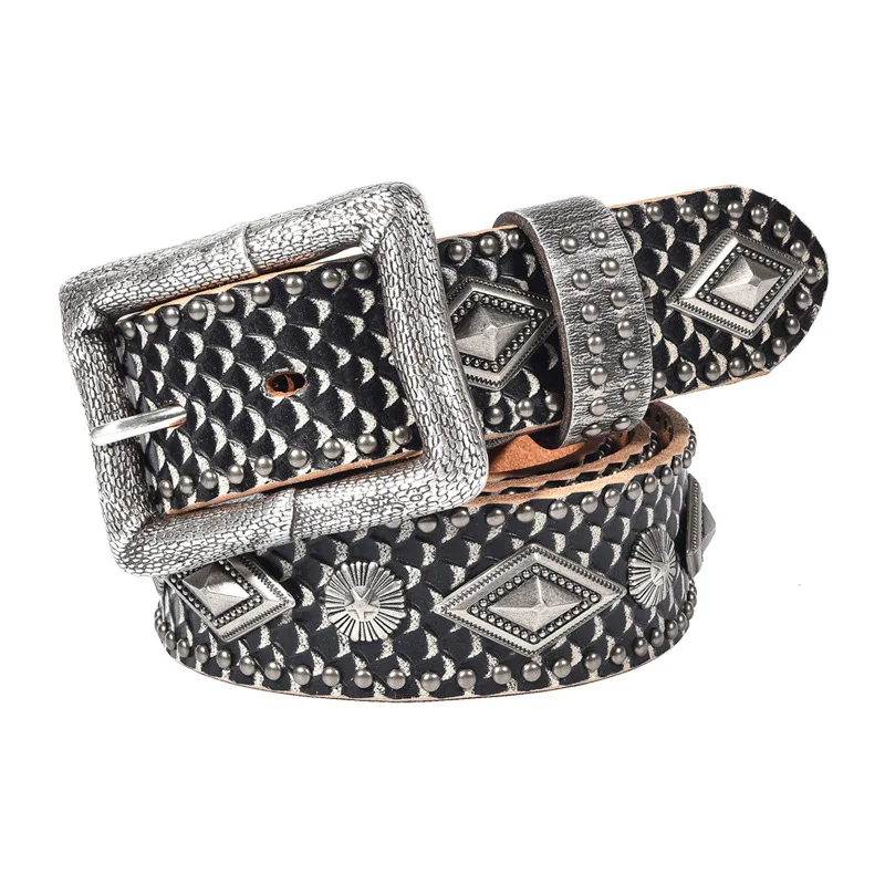 ceinture-en-cuir-de-motard-punk-decorative-rivets-metalliques-tete-en-peau-de-serpent-ceinture-en-cuir-de-vachette-tanne-accessoire-de-mode-cool