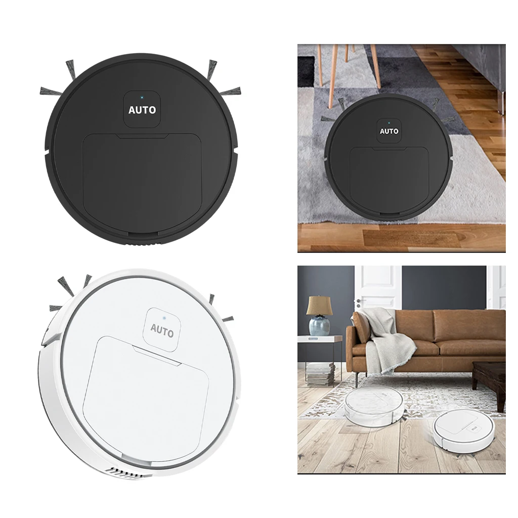 Robot Vacuum Small Home Appliance USB Charging Suction Floor Sweeper for