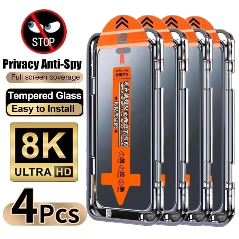 

1-4 шт. Защитное стекло для Xiaomi 15T 14T 13T 12T 11T Pro 14 13 12 17 Pro Max с защитой от подглядывания и установкой без пыли