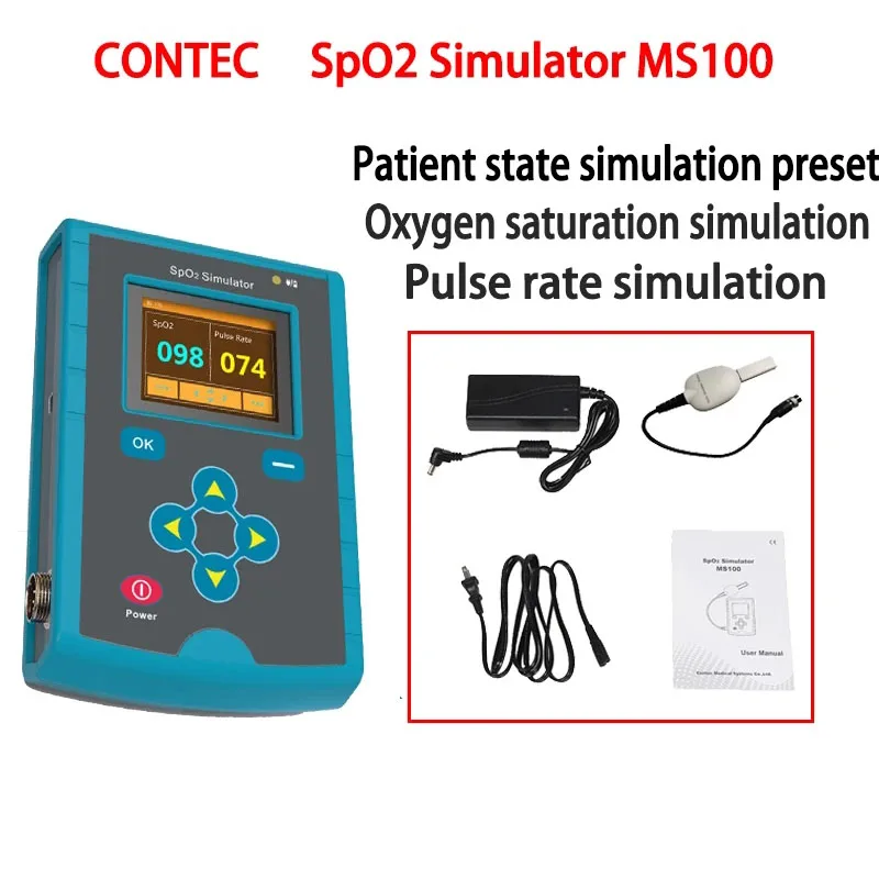 CONTEC MS100 MS200 MS400 SPO2 PR NIBP ECG IBP TEMP Simulator Biomedical Non-Invasive Simulation Simulate Machine