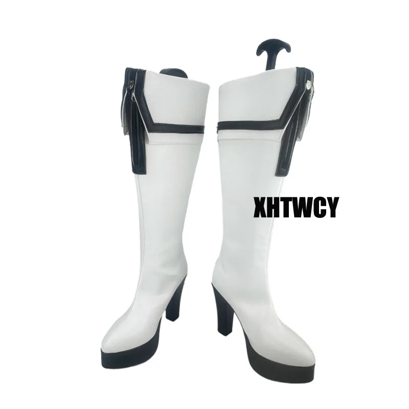 Anime ROCK Cosplay SHOOTER Women Black Boots Party Halloween Carnival Shoes Custom Made