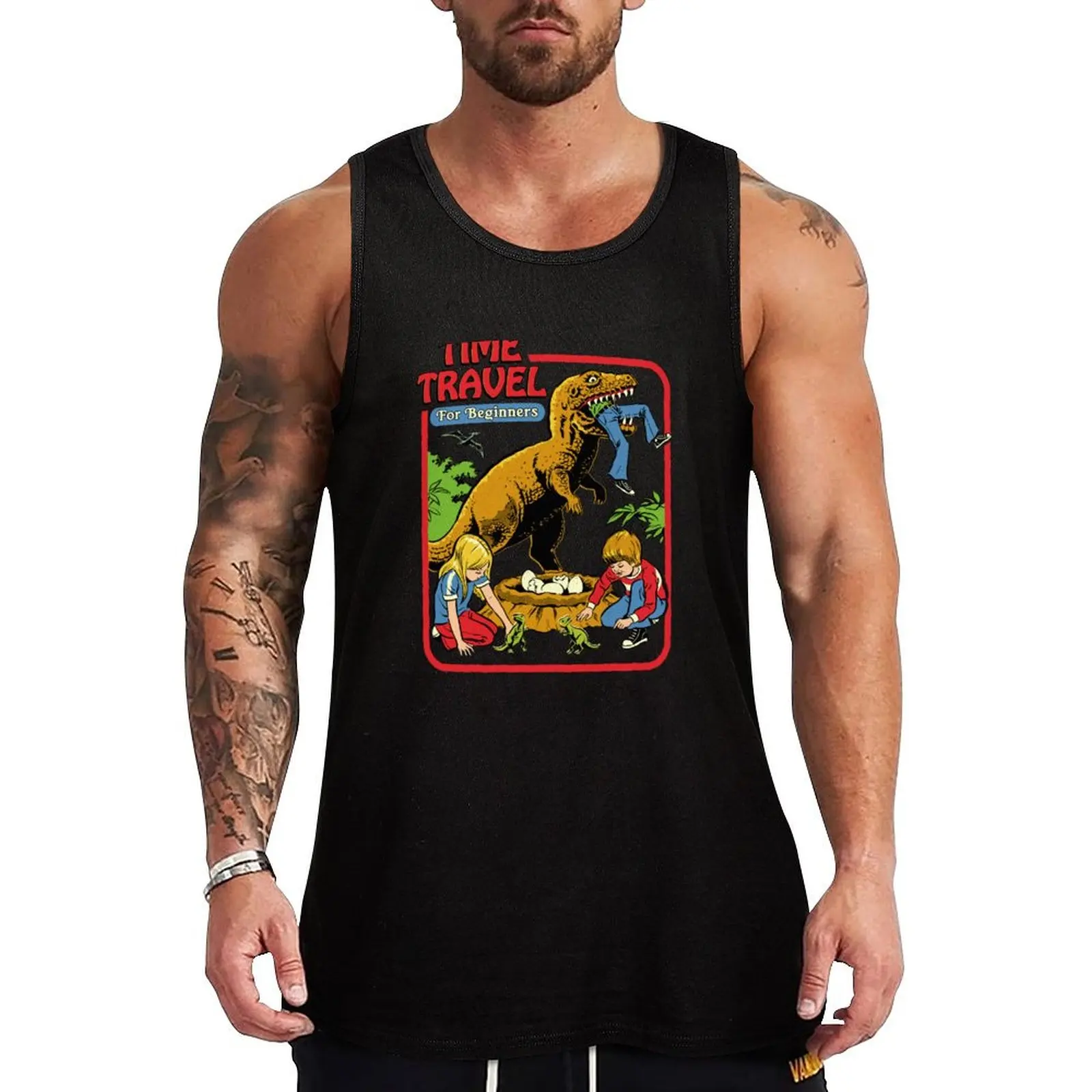 

Time Travel For Beginners Tank Top t-shirts for Men's gym Sports shirt man t-shirt for men basketball clothing