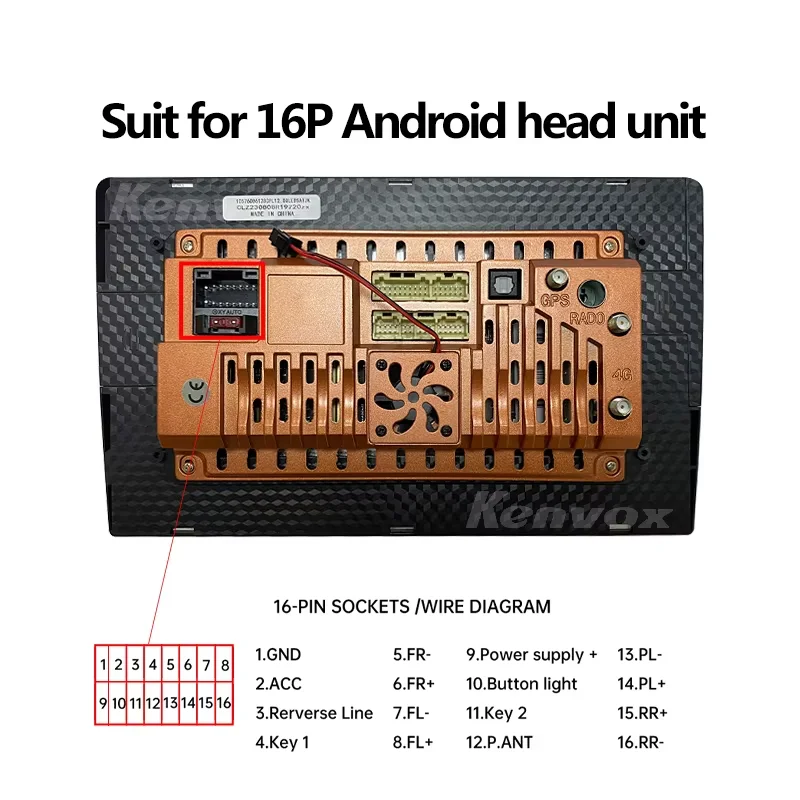 Décodeur de boîte Canbus pour autoradio Android, pour Mitsubishi Pajero V97 V73 V60 Outlan, 16 broches, prise de faisceau de câblage, câble d'alimentation