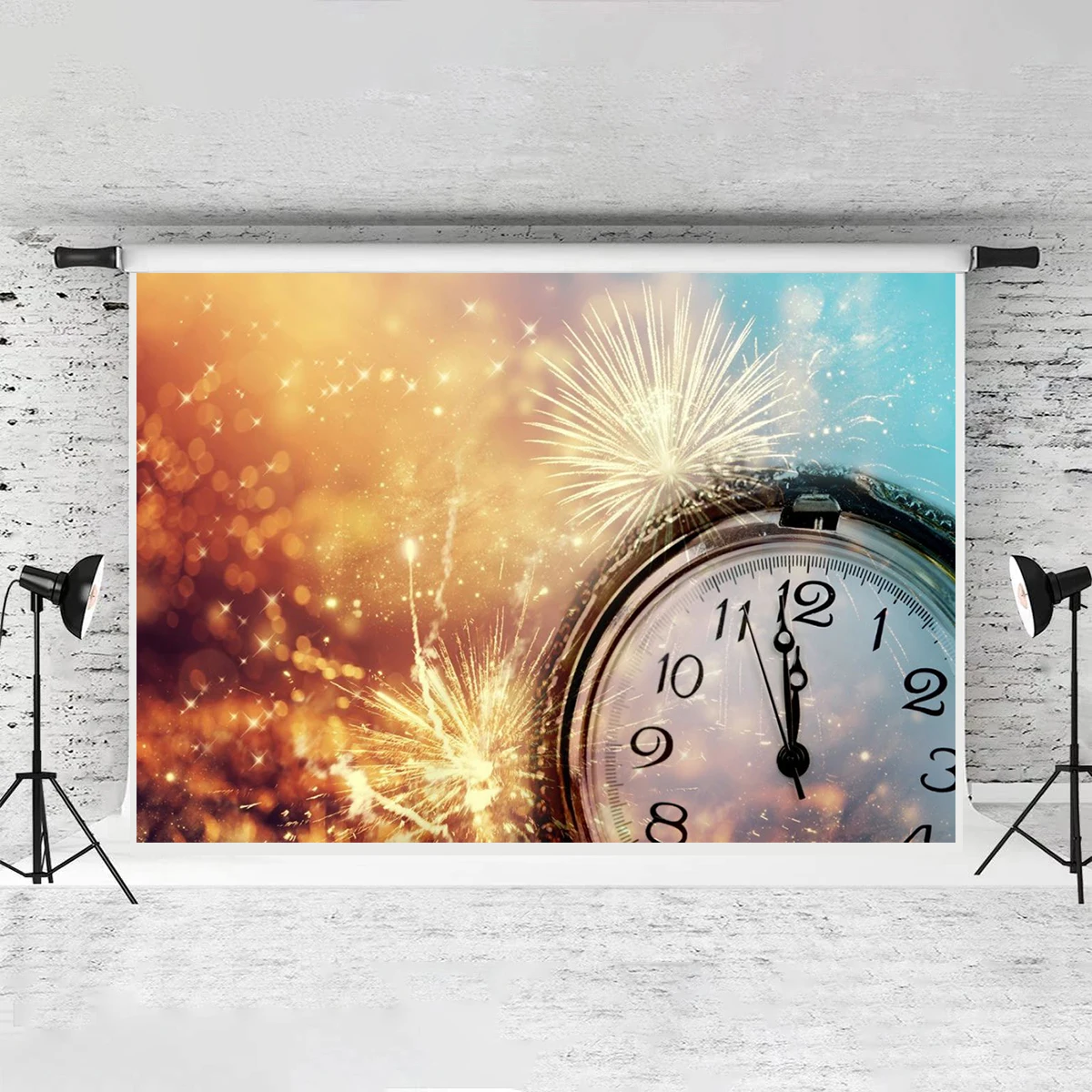 Clock Champagne Celebration Activities Backdrop Dreamlike Photography Festival Party Background Girls Birthday Party Decorations