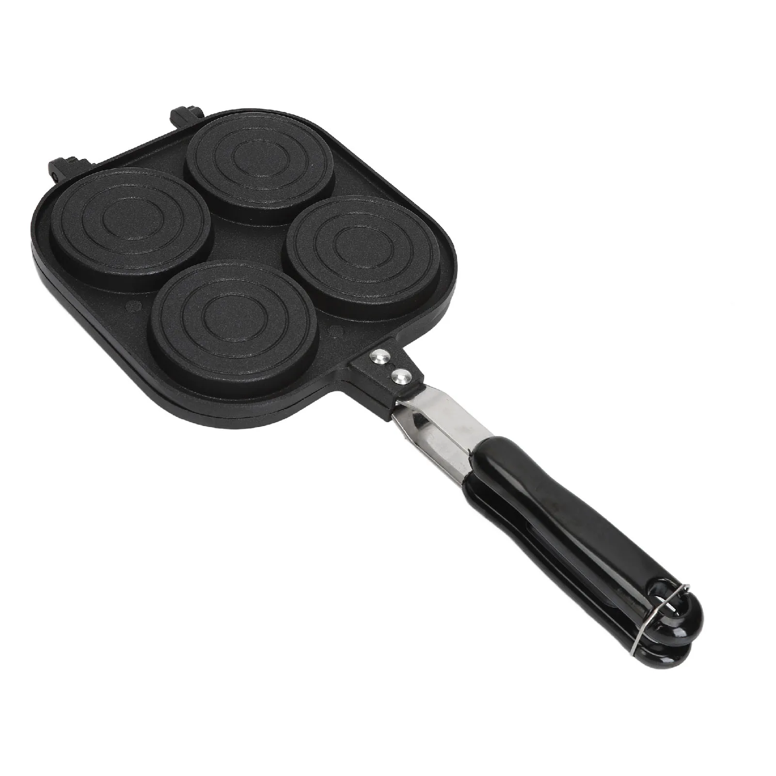 Double Sided Pancake Pan Anti Stick Coating Aluminum Alloy Multifunctional Double Sided Sandwich Pan for Home Kitchen