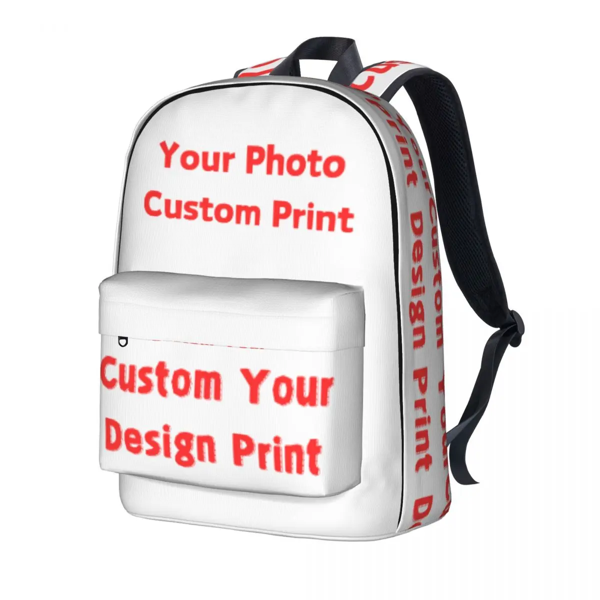 Your Photo Custom Print Backpack Women Customized Logo Large Backpacks Polyester Cool School Bags Sport Design Rucksack