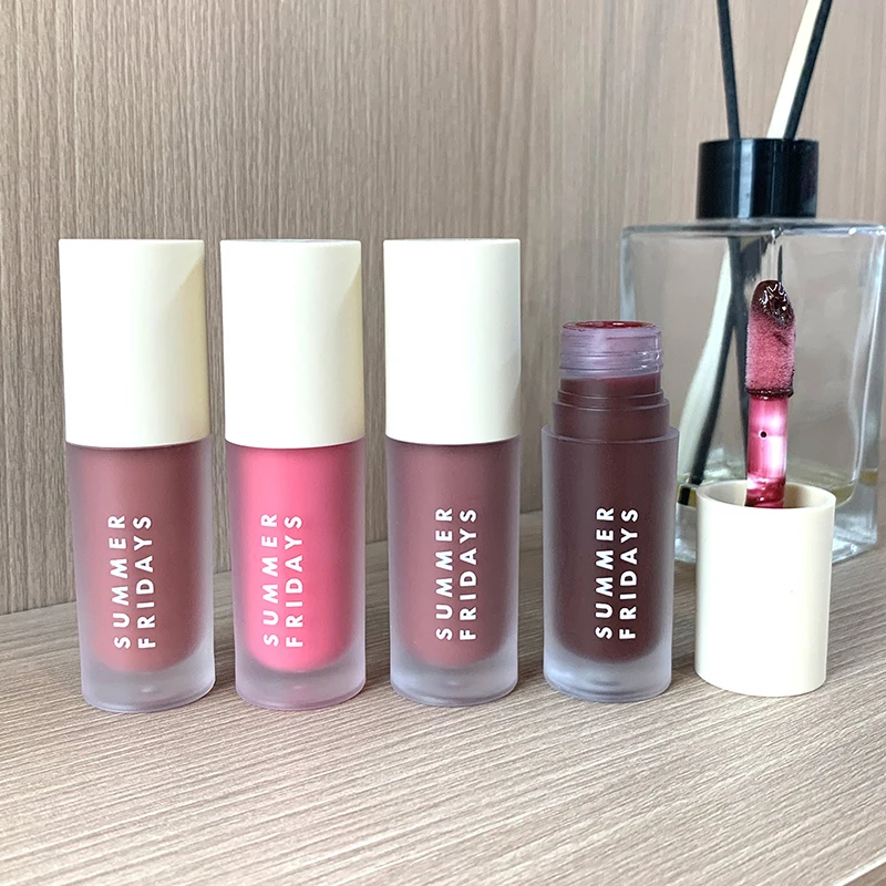 ลิปบาล์มซัมเมอร์ฟรายเดย์ส บำรุงริมฝีปาก ลิปกลอสเนื้อฉ่ำวาว กลิ่นวานิลลา พิงค์ชูการ์ กลิ่นเค้กกาแฟ ลิปสติกเนื้อใส น้ำมันบำรุงริมฝีปาก